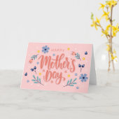 Happy Mothers Dayカード カード (黄色い花)