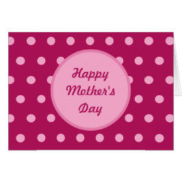 Happy Mother's Dayカー空白のド（マゼンタ&ピンク）