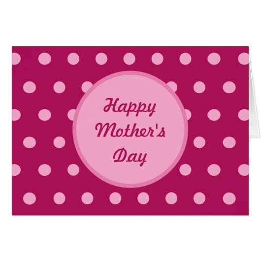 Happy Mother's Dayカー空白のド(マゼンタ&ピンク) (正面横)