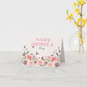 Happy Mothers Dayグリーティングカードフラワー カード (黄色い花)