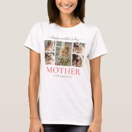 Happy Mothers Dayシンプルスクリプモダント5枚 Tシャツ