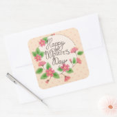 Happy Mother's dayシールヴィンテージ スクエアシール (封筒)
