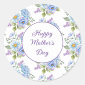 Happy Mother's Dayスタンプ ラウンドシール (正面)