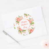 Happy Mother's Dayスタンプ ラウンドシール (封筒)