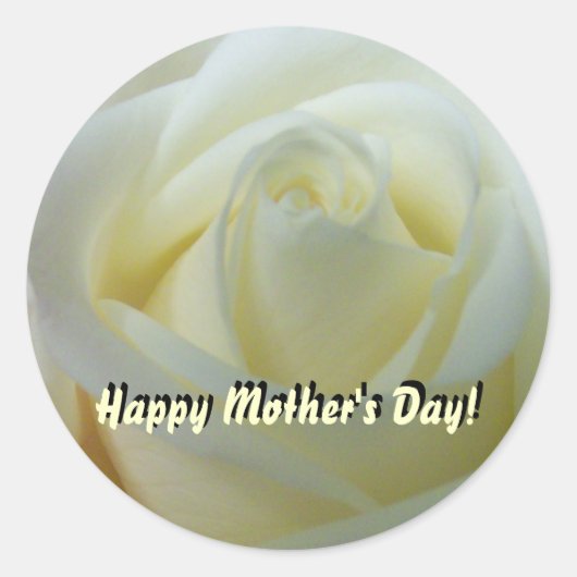 Happy Mother's Dayスタンプ ラウンドシール (正面)