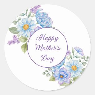 Happy Mother's Dayスタンプ ラウンドシール
