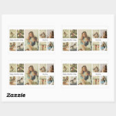 Happy Mother's Dayステッパーソナライズされたク 長方形シール (シート)