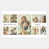Happy Mother's Dayステッパーソナライズされたク 長方形シール (正面)
