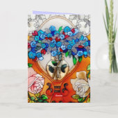 Happy Mother's Dayステンドグラス花瓶C カード (裏面)