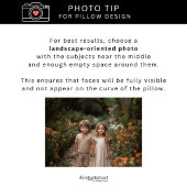 Happy Mother's Dayハートタイポグラフィ写真 クッション