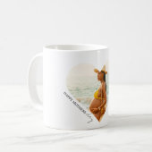 Happy Mother's Dayハート写真マグカップ | カスタムF コーヒーマグカップ (正面左)