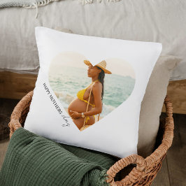 Happy Mother's Dayハート写真枕 | カスタムGIF クッション