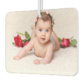 Happy Mother's Dayハート写真 カーエアーフレッシュナー (左)