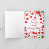 Happy Mothers Dayハート&バラカード シーズンカード (内部)