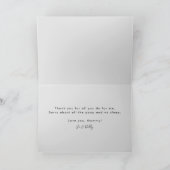 Happy Mothers DayフォトカードMOMグリーティングカード カード (内部)