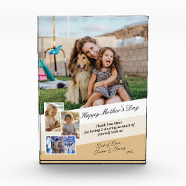 Happy Mothers Dayフォトコラージュモダンディスプレイ フォトブロック