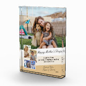Happy Mothers Dayフォトコラージュモダンディスプレイ フォトブロック (右)