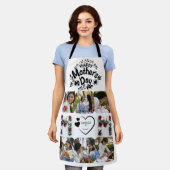 Happy Mother's Dayフローラカスタム写真 エプロン (着用した状態)