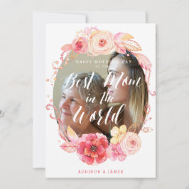 Happy Mothers Dayフローラカードと写真 カード