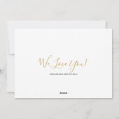 Happy Mother's Dayフローラ金ゴールド名文字 シーズンカード (裏面)