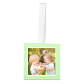 Happy Mother's Day写真数々のファミリーパーソナライズされた キューブオーナメント (正面)