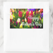 Happy Mother's Day春の花#5シール 長方形シール (バッグ)