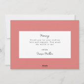 Happy Mothers Day春フローラMom Photo Message シーズンカード (裏面)