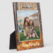 Happy Mother's Day紅葉とメッセージ フォトプラーク (側面)