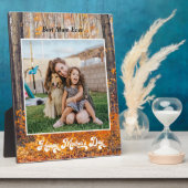 Happy Mother's Day紅葉とメッセージ フォトプラーク (側面)