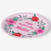 Happy Mother's Day編集名German Mutter ペーパープレート (アングル)