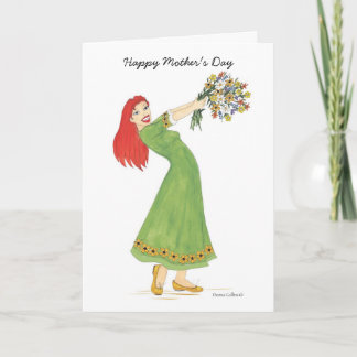 Happy Mother's Day花束カード カード