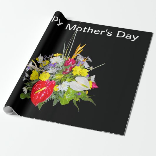 Happy Mother's Day花束 ラッピングペーパー (アンロールド)