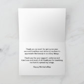 Happy Mother's Day蝶と花 カード (内部)