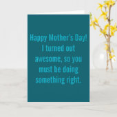 Happy Mothers Day カード (黄色い花)