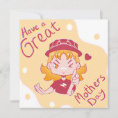 Happy Mothers day. カード (正面)