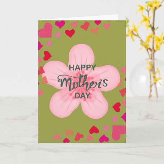 HAPPY MOTHER'S DAY カード (黄色い花)