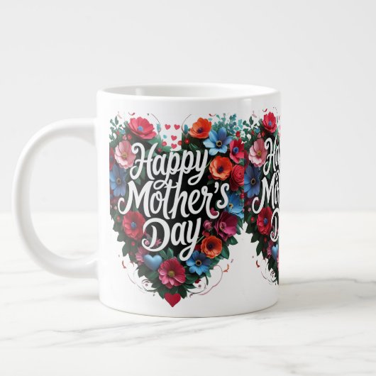 Happy Mother's day ジャンボコーヒーマグカップ (左)