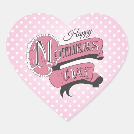 Happy mother's day! ハートシール (正面)