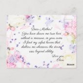 Happy Mother's Day パーソナライズされた Photo ポストカード (裏面)