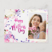 Happy Mother's Day パーソナライズされた Photo ポストカード (正面)