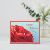 Happy Mother's day – ピンクのバラ ポストカード (スタンド正面)