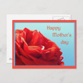 Happy Mother's day – ピンクのバラ ポストカード (正面/裏面)