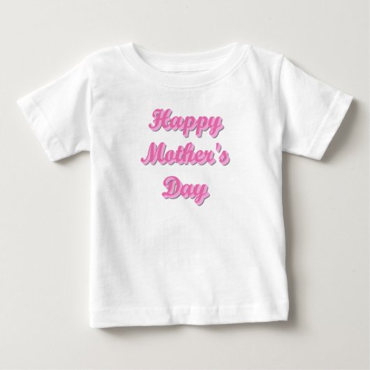 Happy Mother's Day ベビーTシャツ (正面)