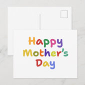 Happy Mother's Day ポストカード (正面/裏面)