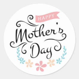 Happy Mother's Day ラウンドシール