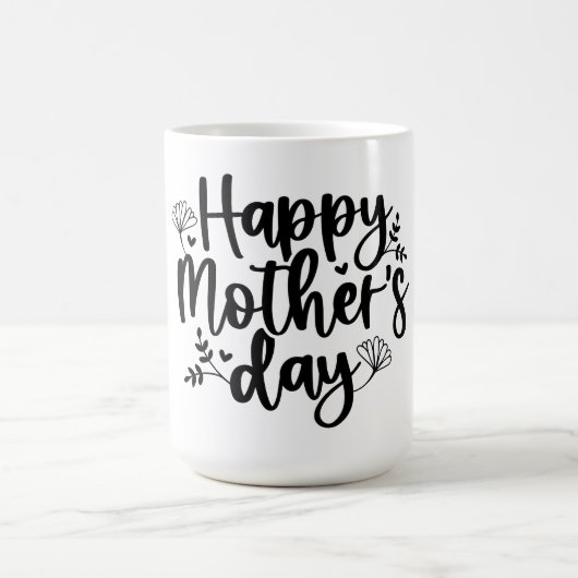 Happy Mother's Day – 愛のお祝い コーヒーマグカップ (中央)