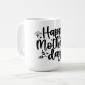 Happy Mother's Day – 愛のお祝い コーヒーマグカップ (正面左)