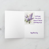 Happy Mother's Day 感謝してい & Love You薄紫 カード (内部)