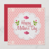 Happy Mother's Day 招待状 (正面/裏面)