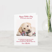 Happy Mothers Day 最高の Mom Ever Pet Dog写真 シーズンカード (正面)